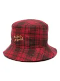 Maison Kitsuné logo-embroidered checked bucket hat