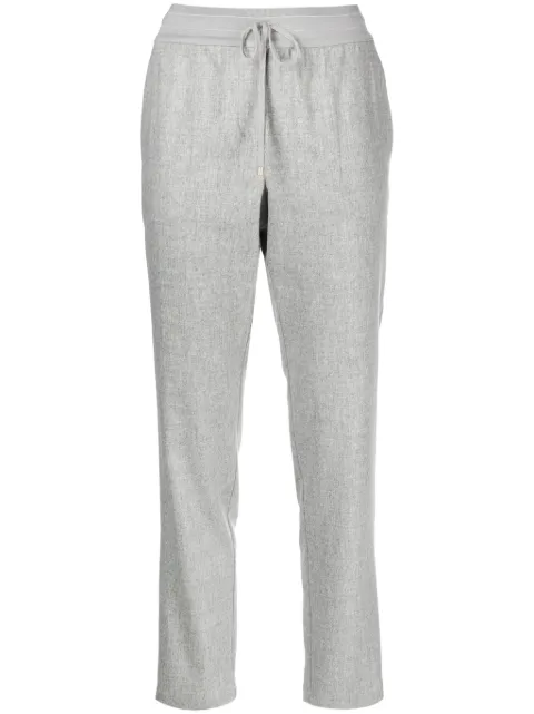 Lorena Antoniazzi drawstring pleated wool track pants