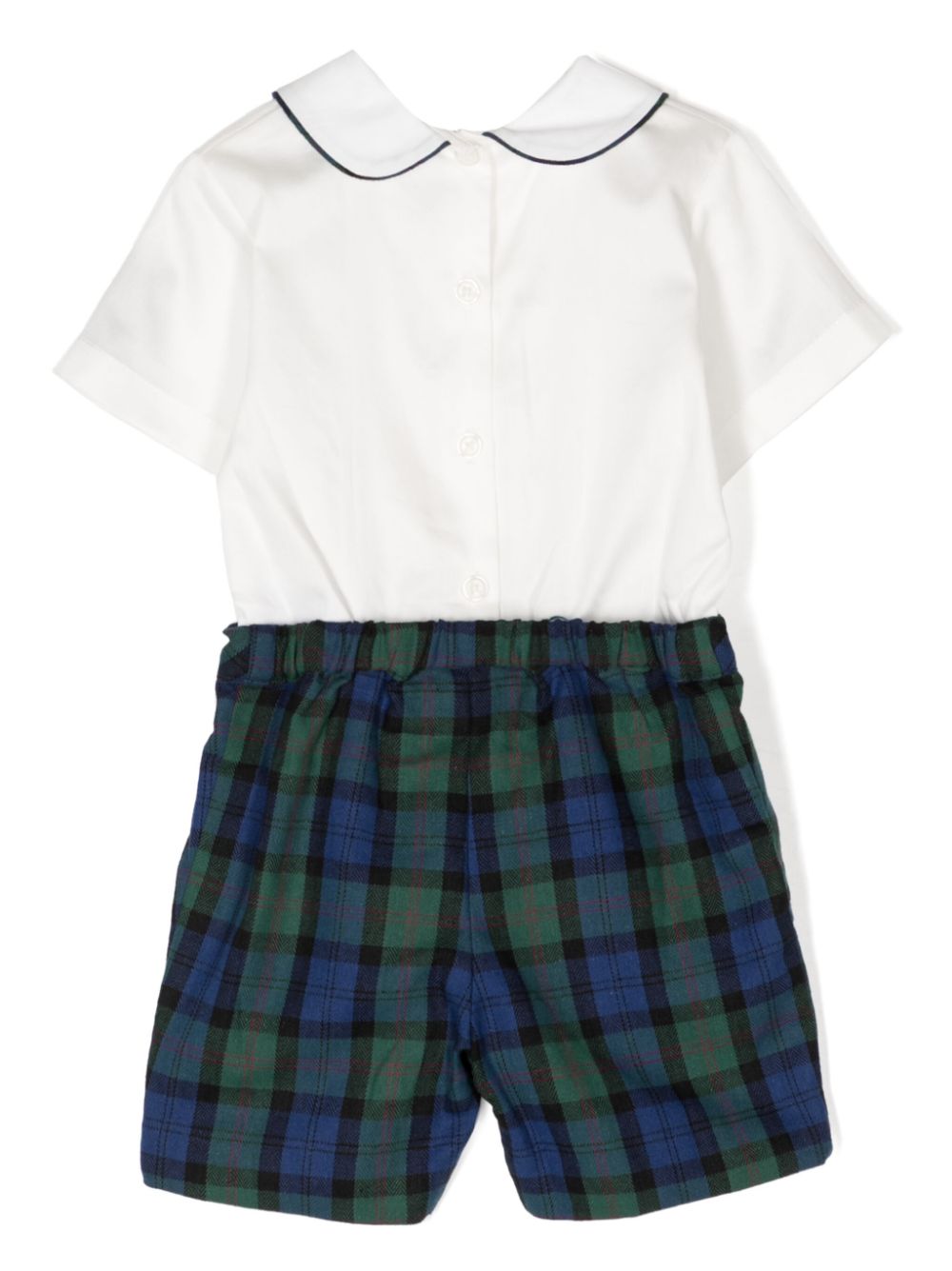 Rachel Riley check-pattern cotton shorts - Wit