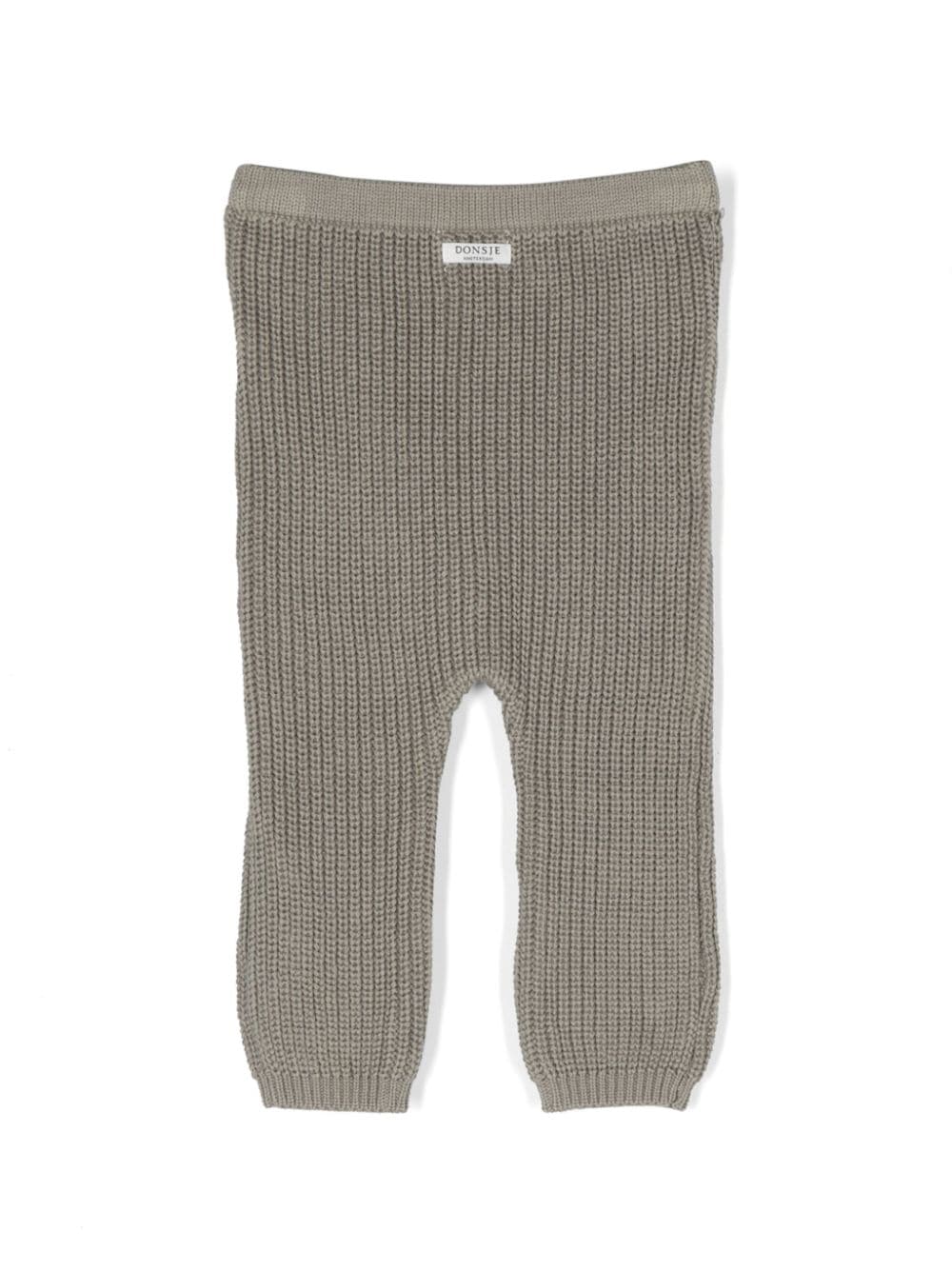 Donsje Luca ribbed-knit cotton trousers - Groen
