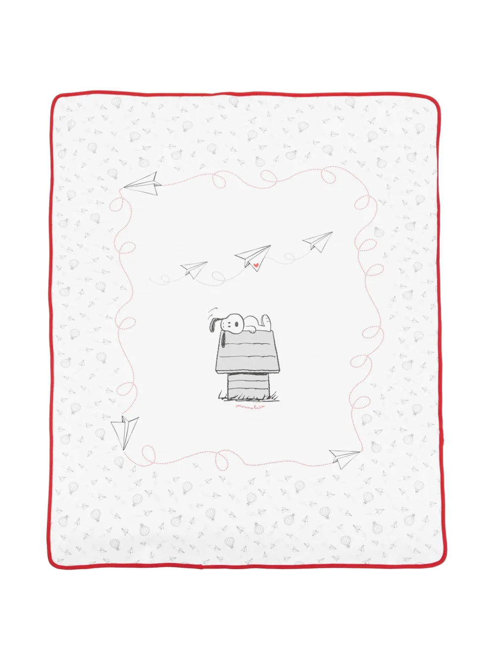 Monnalisa Decke mit Snoopy-Print | Grau | Image 1