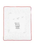 Monnalisa Snoopy-print cotton blanket - Grey