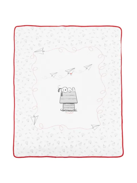 Monnalisa Snoopy-print cotton blanket 