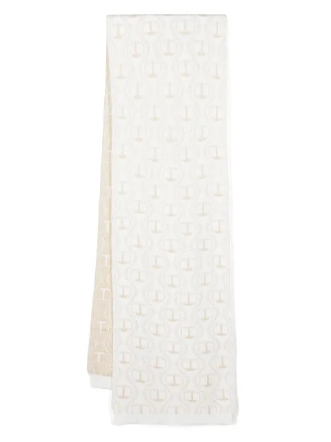 TWINSET Oval T-jacquard scarf
