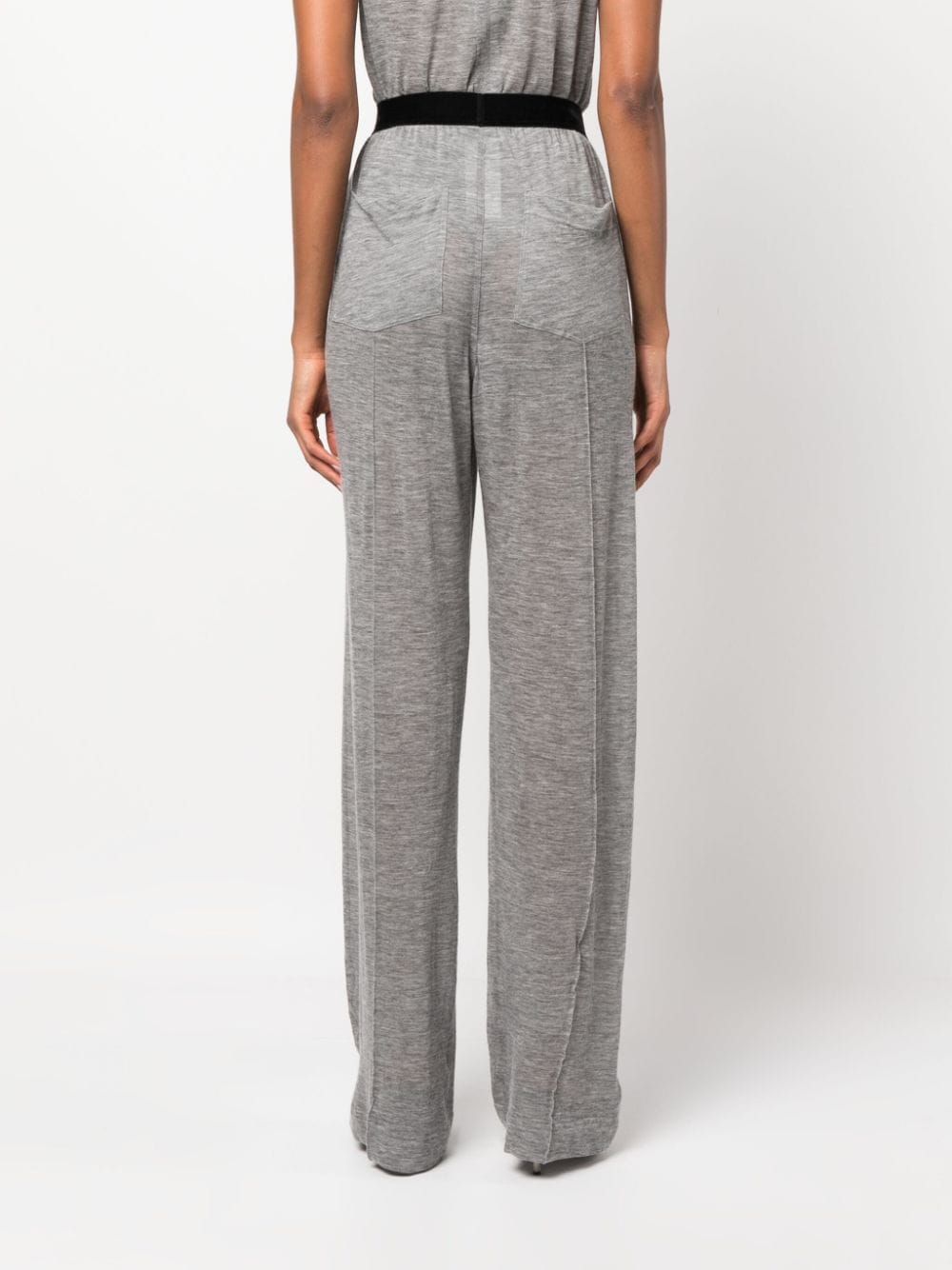 Shop Tom Ford Logo-waistband Cashmere Track Pants In Grey