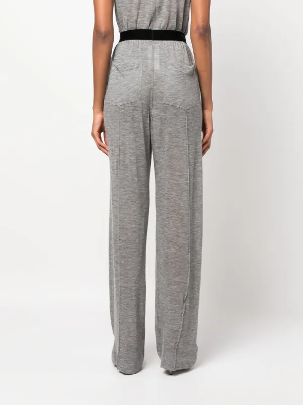 TOM FORD logo-waistband Cashmere Track Pants | Grey | FARFETCH