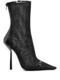 Saint Laurent 115mm Oxalis mesh pointed boots - Black