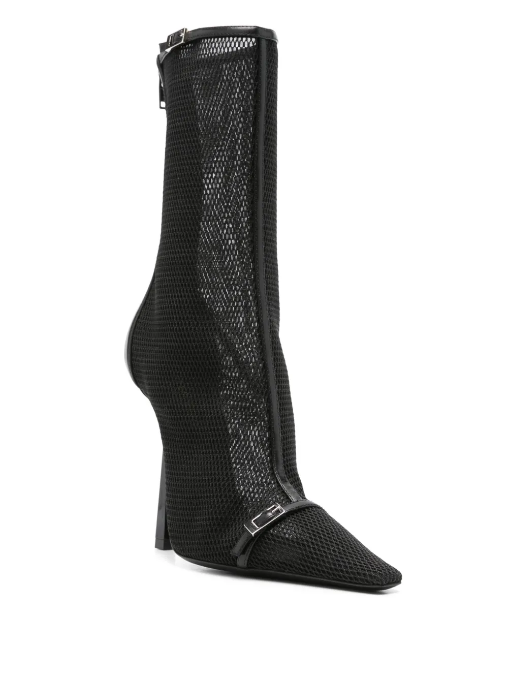 Saint Laurent 115mm Oxalis mesh pointed boots | Image 2