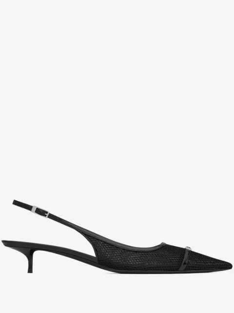 Saint Laurent slingback mesh pumps