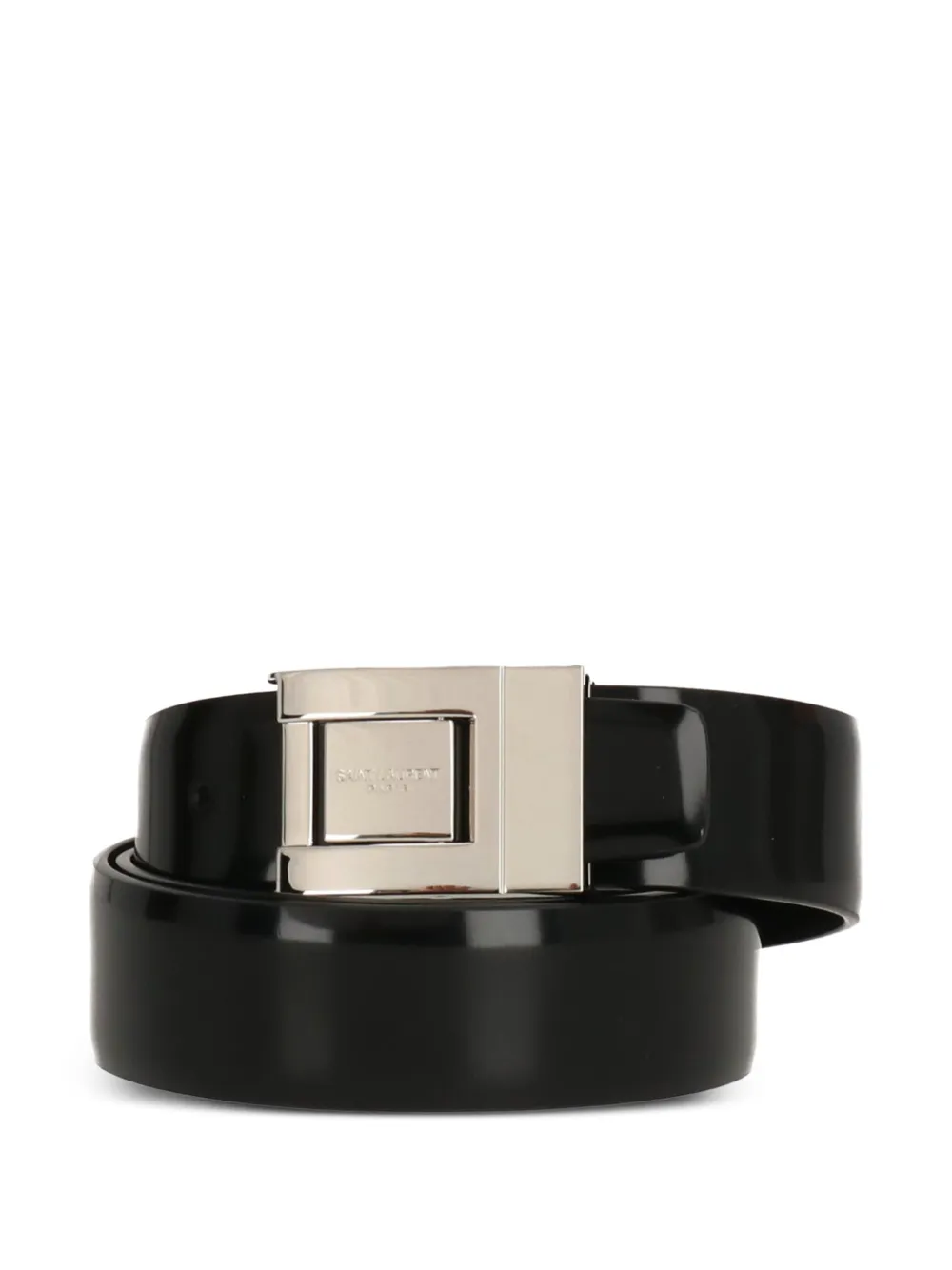 Saint Laurent cinturón con logo grabado en la hebilla | Hombre | Image 2