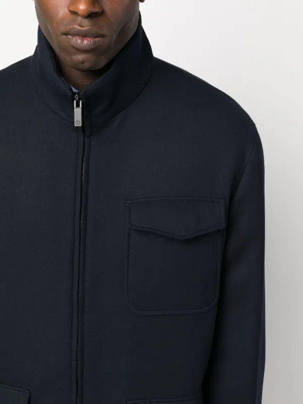 Wool zip up coat on sale
