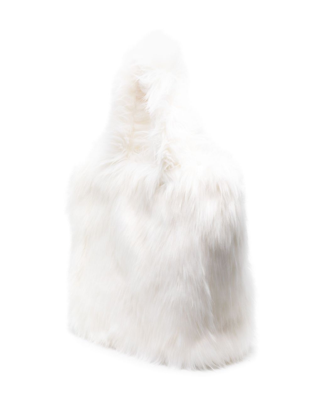 Shop Vivetta Faux-fur Shoulder Bag In White