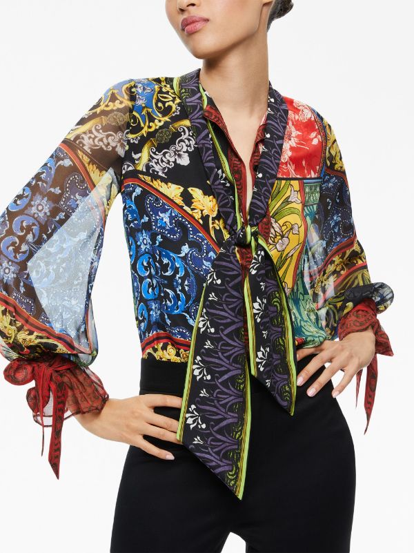 Alice + Olivia Lloyd graphic-print Blouse - Farfetch