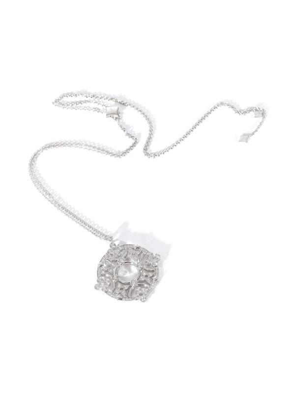 Louis Vuitton Pre-owned 18kt White Gold dentelle Diamond Pendant Necklace - Silver