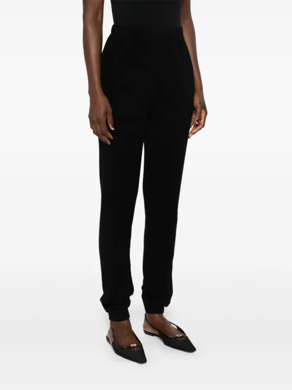 ボトムスその他 Saint Laurent Black cashmere leggings (765442YALL2 1000) Saint Laurent high-waisted Cashmere Leggings | Black | FARFETCH