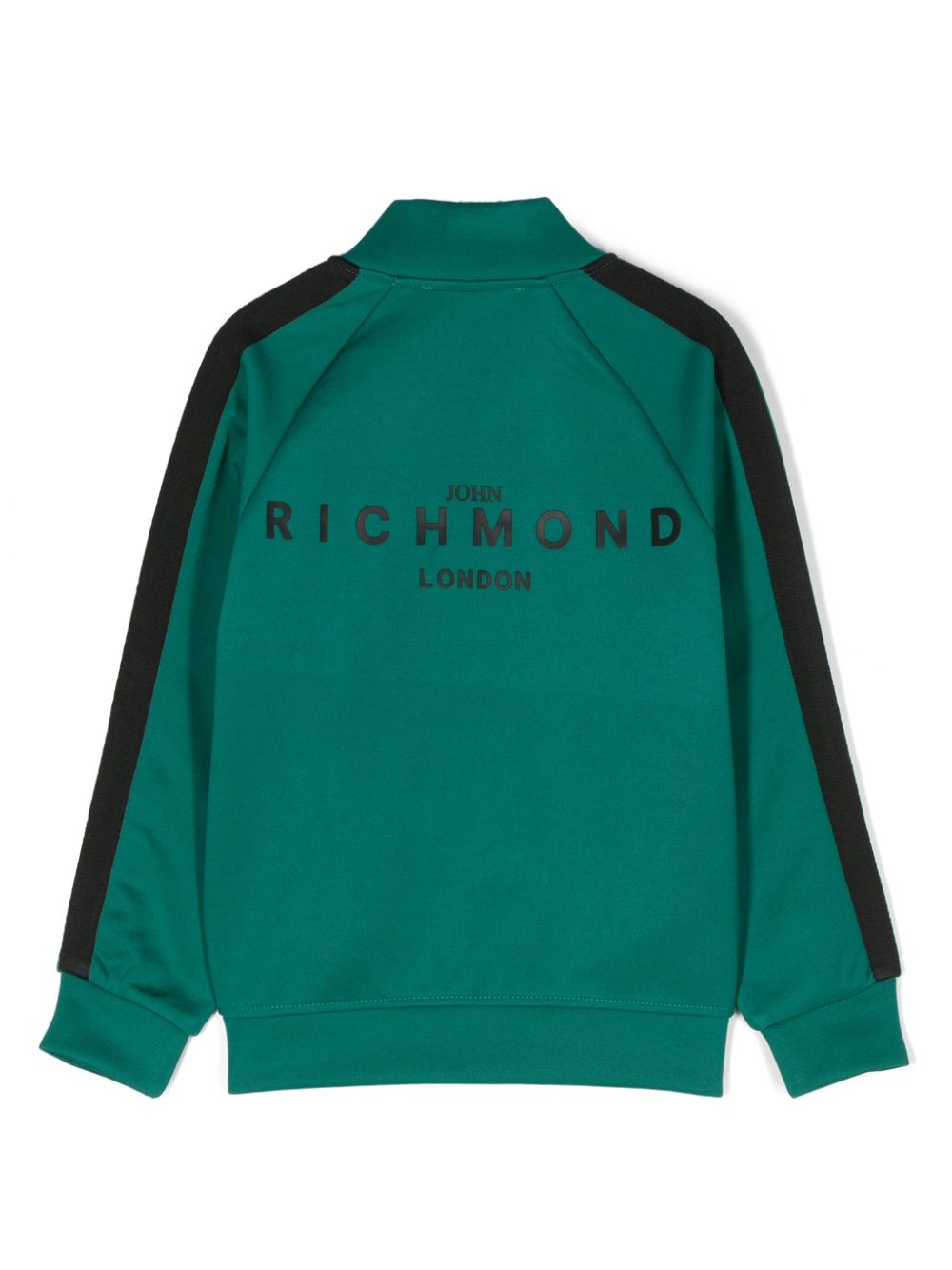 John Richmond Junior logo-embossed bomber jacket - Groen