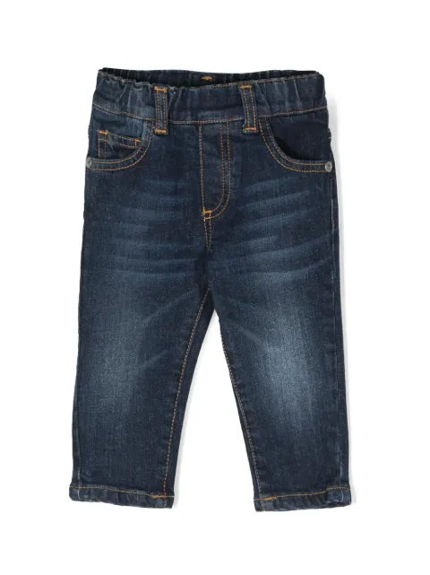 John Richmond Junior logo-print straight-leg jeans