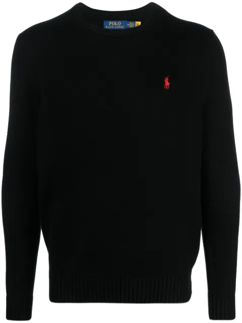 Polo Ralph Lauren logo-embroidered crew-neck jumper