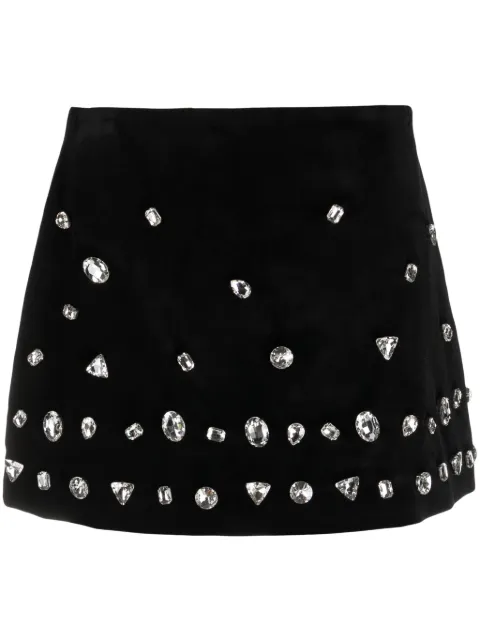 Vivetta falda corta con detalles de cristal