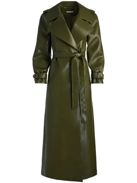 alice + olivia Jarrett belted long-length coat