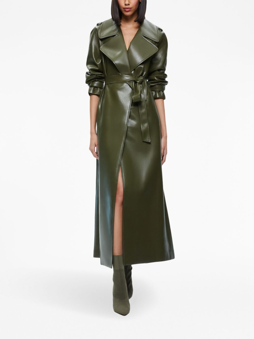 alice + olivia Mantel met ceintuur - Groen