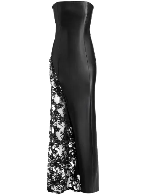 alice + olivia Retha lace-panelling maxi dress