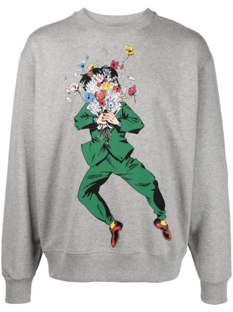 Kenzo graphic-print cotton sweatshirt Men