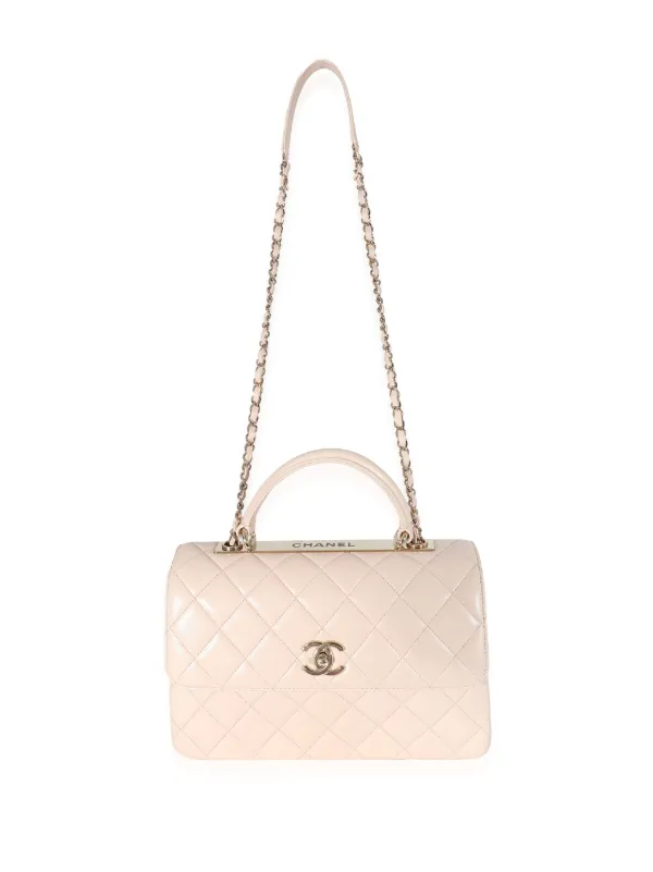 CHANEL Trendy CC Bag Medium Pink Lambskin with Light Gold Hardware