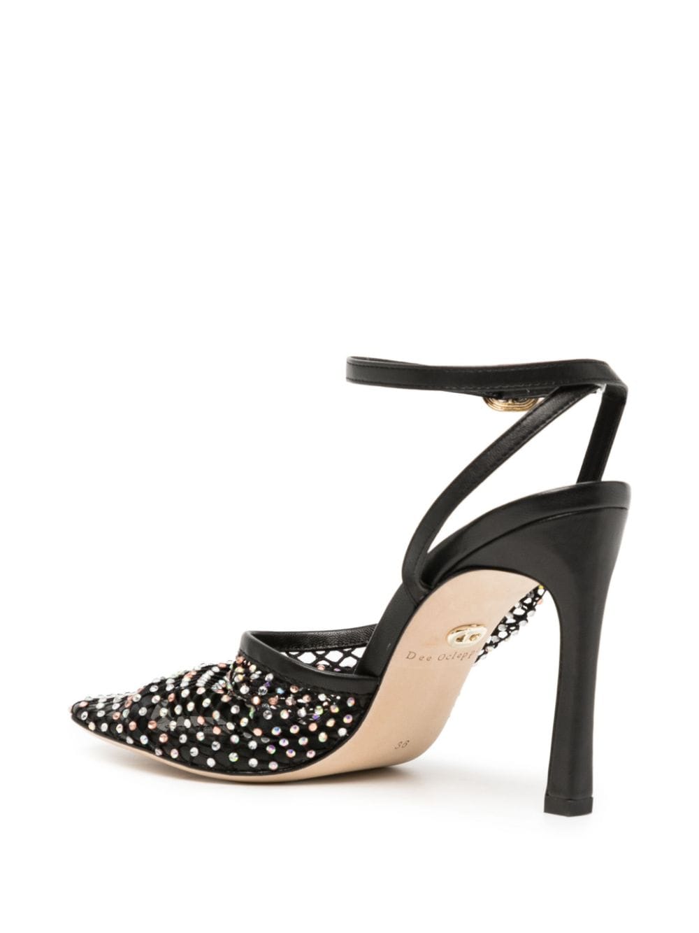 Shop Dee Ocleppo Rita 100mm Rhinestone-embellished Pumps In Black