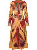 Altuzarra Nikouria graphic-print dress - Yellow