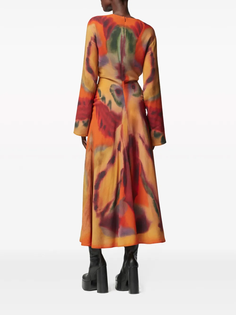 Altuzarra Jurk met grafische print Geel