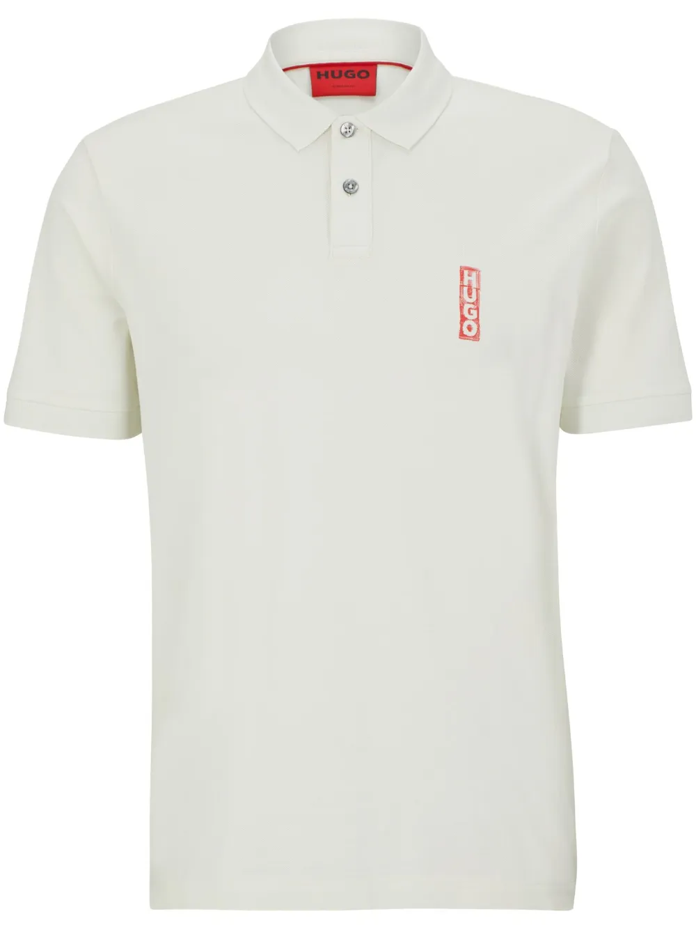 HUGO Camisa polo com logo | Neutro | Image 1