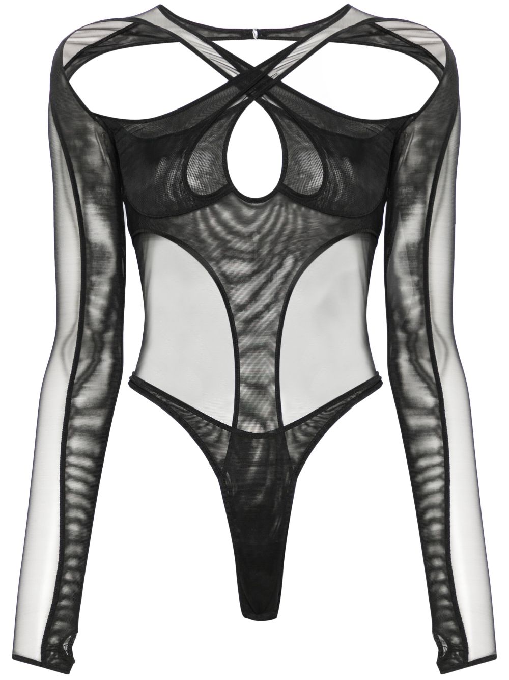 layered cut-out bodysuit