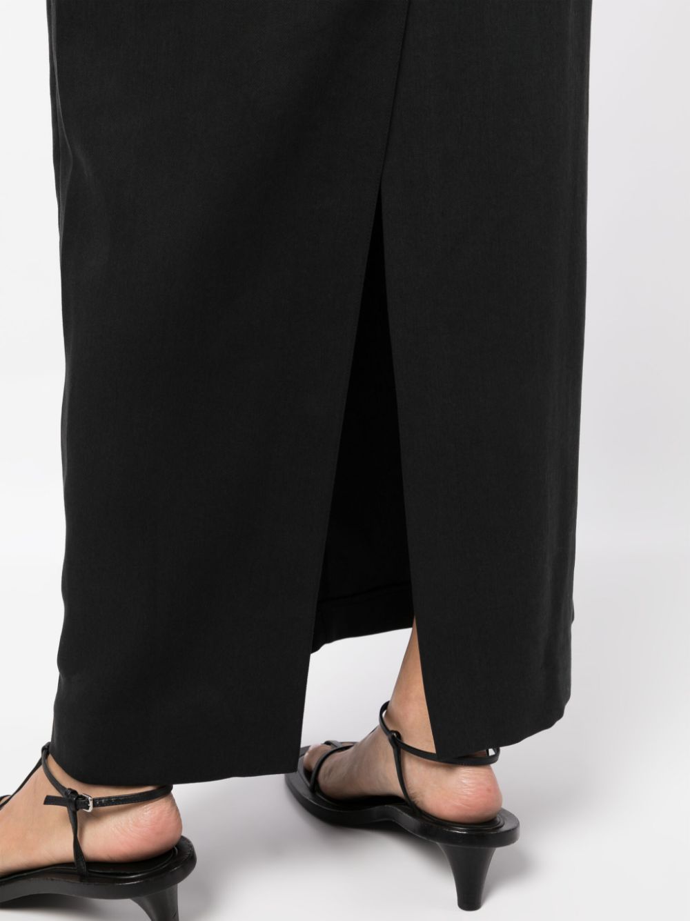 Shop Reformation Cairo Tailored Maxi Skirt In Black