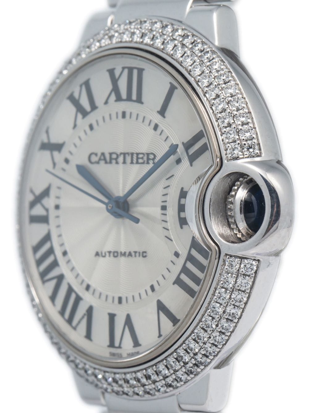 Pre-owned Cartier  Ballon Bleu 36mm In White