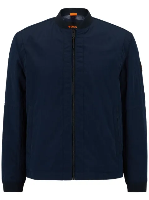 BOSS Othmar logo-patch bomber jacket 