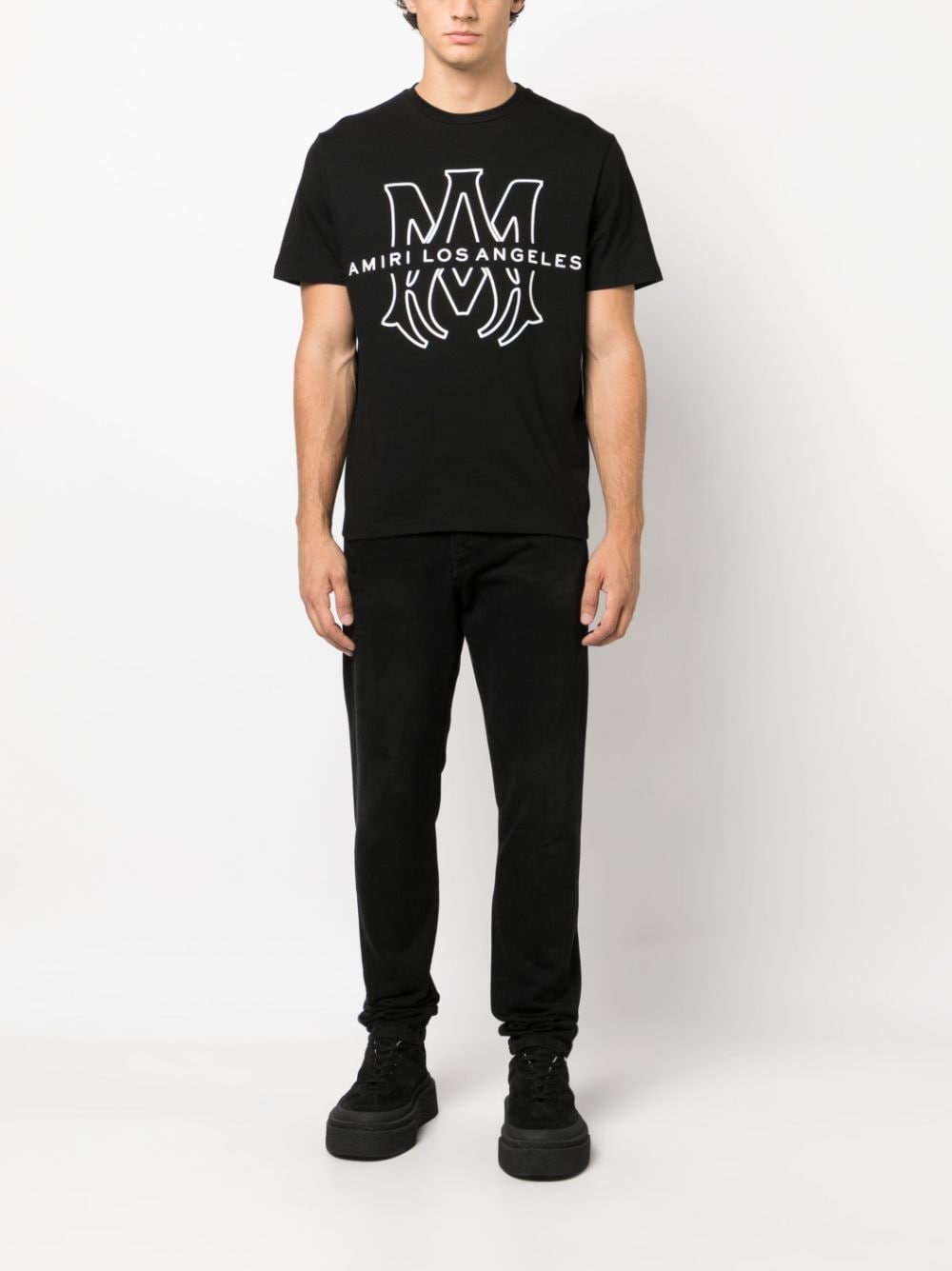 AMIRI T-shirt met logoprint - Zwart