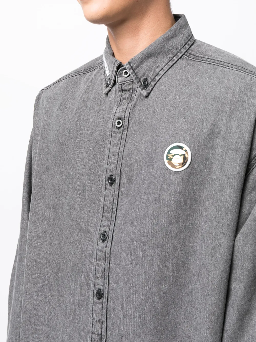 Affordable AAPE BY *A BATHING APE logo-patch cotton shirt Men