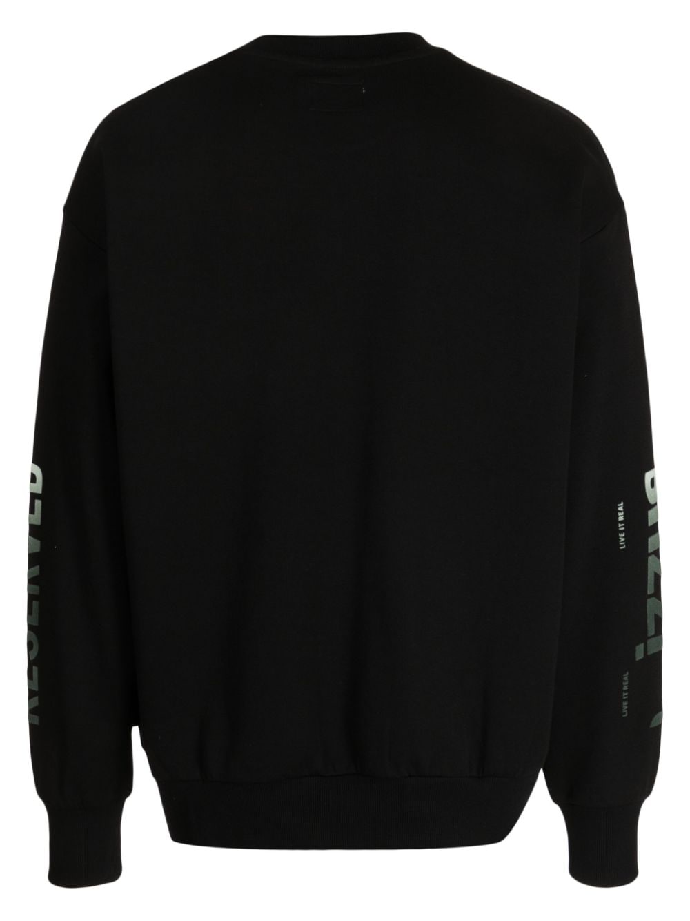 izzue Sweater met logopatch Zwart