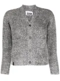 izzue lurex-detail V-neck cardigan - Silver