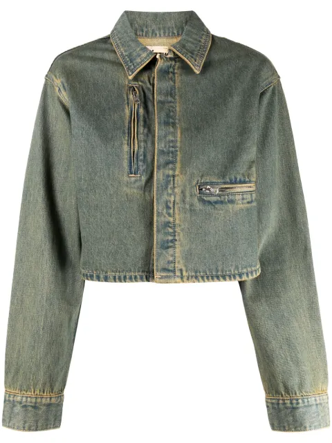 izzue cropped denim jacket