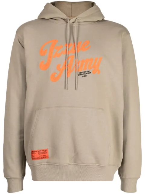 izzue hoodie con logo bordado