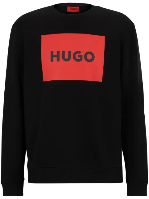 HUGO logo-print cotton sweatshirt 