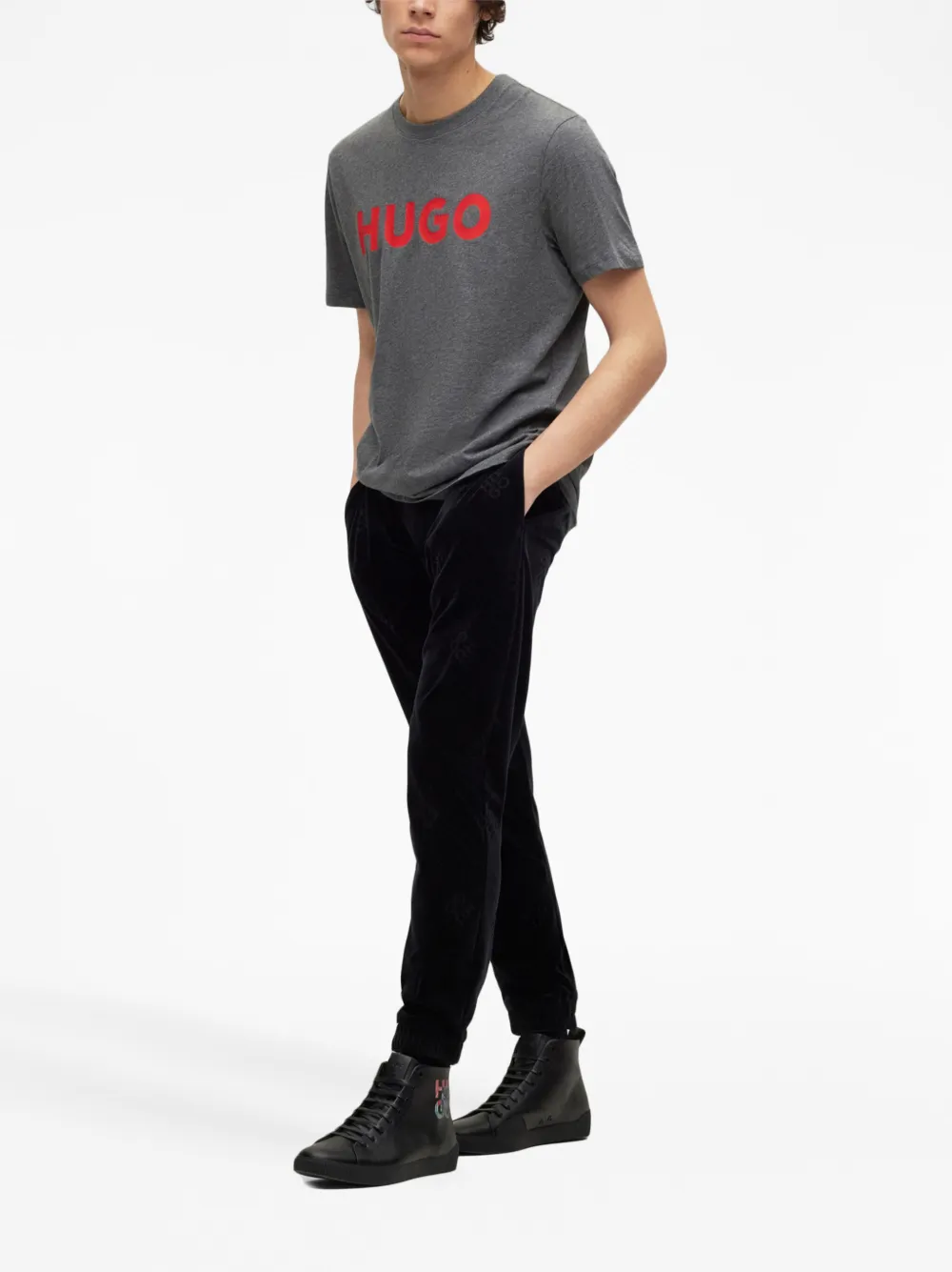 HUGO Camiseta com estampa de logo | Camisetas | Image 2