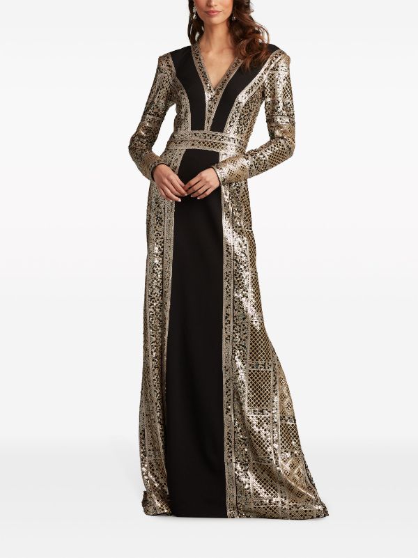 Tadashi shoji clearance gold dress