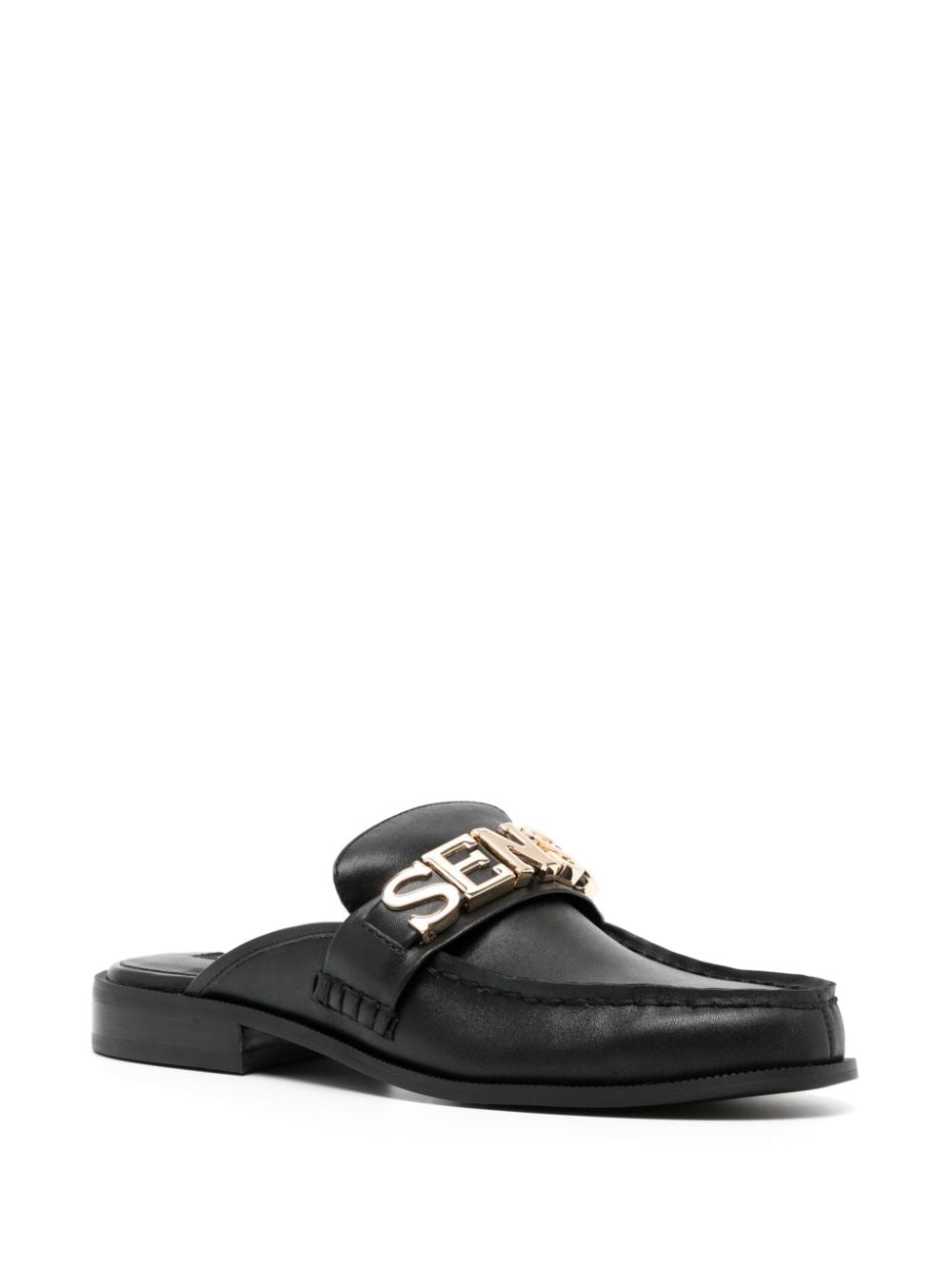 Shop Senso Claudia Leather Mules In Black