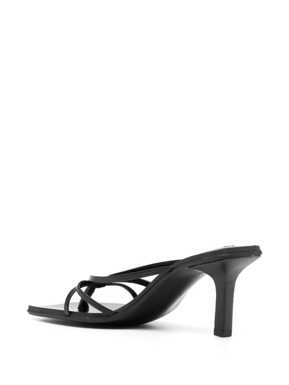 Senso Maria 70mm leren sandalen Zwart