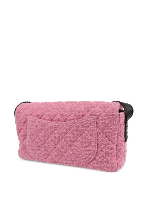 CHANEL Pre-Owned 2009 Mademoiselle Lock tweed shoulder bag 13097545 - 1