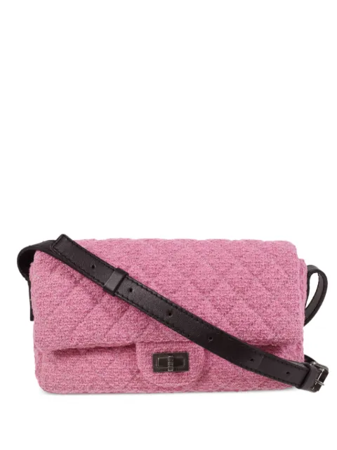 CHANEL Pre-Owned 2009 Mademoiselle Lock tweed shoulder bag 13097545 - 0