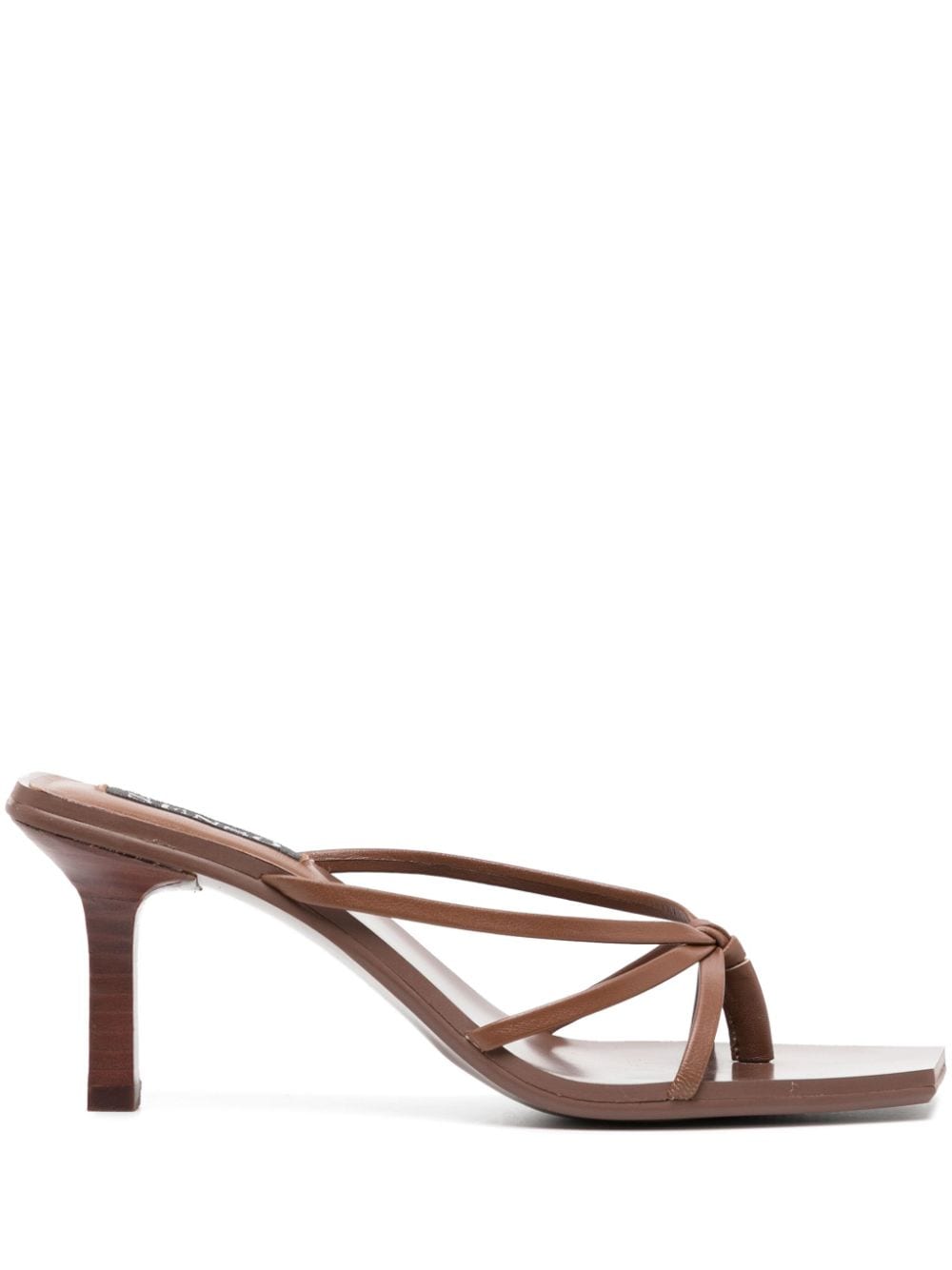 Senso Maria 70mm leather sandals Brown